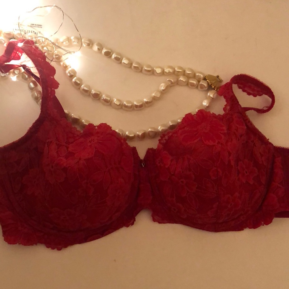 VS red sexy lace bra 36DD